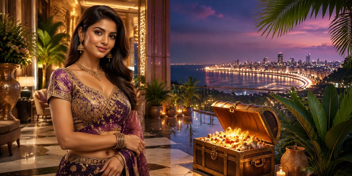 Mumbai Marine Drive beach area with users accessing live casino via mobile devices